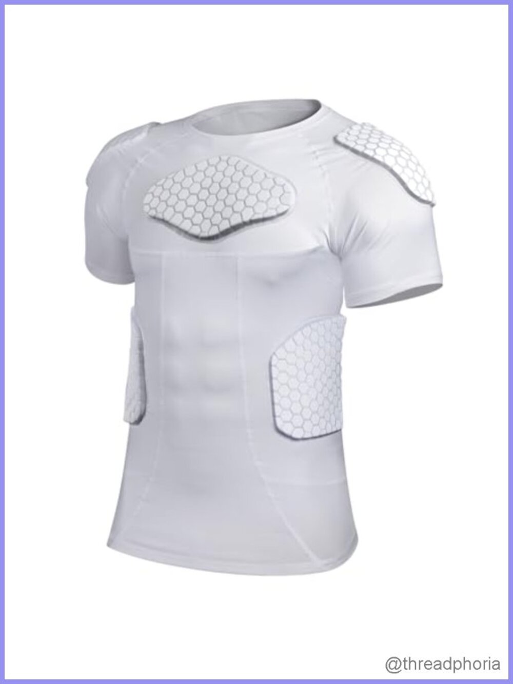 Padded Compression Shirt Rib Protector Football Protective Gear